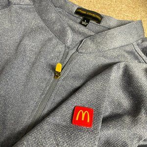 McDonald's Half Zip Short Sleeve Dri-Fit Apparel Collection Shirt - Men's Size L